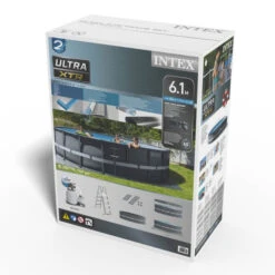 Piscine Tubulaire Ronde Intex Ultra XTR Frame 6,10 X 1,22 M -Raviday Piscine 26334gn kit piscine ultra xtr ronde 1