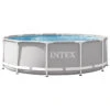 Piscine Tubulaire Ronde Intex Prism Frame 3,66 X 0,99 M -Raviday Piscine 26716np piscine tubulaire ronde intex prism frame 366 99 cm gris