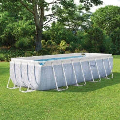 Devant -Raviday Piscine 26780np piscine tubulaire rectangulaire intex chevron 4 2 1 m ambiance