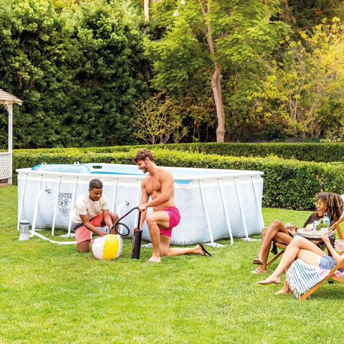 Piscine Tubulaire Rectangulaire Intex Chevron 4 X 2 X 1 M 8 Piscine Tubulaire Rectangulaire Intex Chevron 4 X 2 X 1 M – Image 6