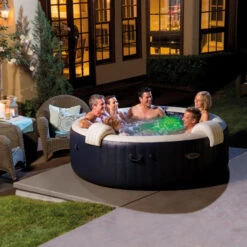 Spa Gonflable Intex PureSpa Blue Navy 4 Places -Raviday Piscine 28430ex spa gonflable intex purespa blue navy 4 places ambiance amis