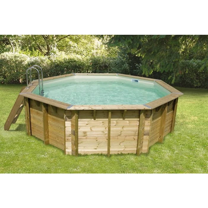 Piscine En Bois Octogonale Ubbink Océa 4,30 X 1,20 M - Liner Beige 3 Piscine En Bois Octogonale Ubbink Océa 4,30 X 1,20 M - Liner Beige