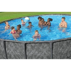 Piscine Tubulaire Ronde Bestway APX 365 6,71 X 1,32 M + Filtration + Accessoires -Raviday Piscine 561jz piscine tubulaire ronde bestway apx 365 671 132 ambiance jeux