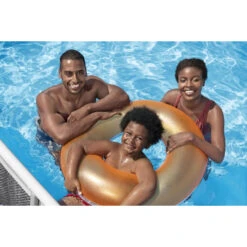 Piscine Tubulaire Rectangulaire Bestway Steel Pro Max Splashview 4,88 X 2,44 X 1,22 M + Filtration + Accessoires -Raviday Piscine 561mb piscine tubulaire rectangulaire bestway steel pro max splashview 488 244 122 ambiance zoom