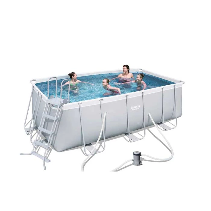 Piscine Tubulaire Rectangulaire Bestway Power Steel 4,12 X 2,01 X 1,22 3 Piscine Tubulaire Rectangulaire Bestway Power Steel 4,12 X 2,01 X 1,22