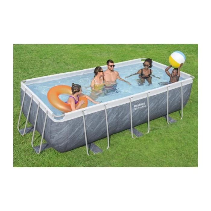 Piscine Tubulaire Rectangulaire Bestway Steel Pro Max 4,04 X 2,01 X 1,00 Aspect Marbré 5 Piscine Tubulaire Rectangulaire Bestway Steel Pro Max 4,04 X 2,01 X 1,00 Aspect Marbré – Image 3