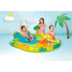 Aire De Jeux Gonflable Intex Petit Dino -Raviday Piscine 57166np ambiance 1