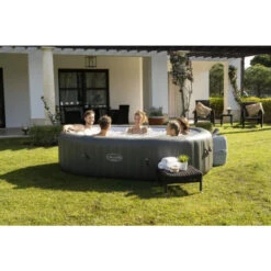 Spa Gonflable Bestway Lay-Z Spa MAURITIUS AirJet 7 Places -Raviday Piscine 60067 spa gonflable bestway lay z spa mauritius ambiance groupe