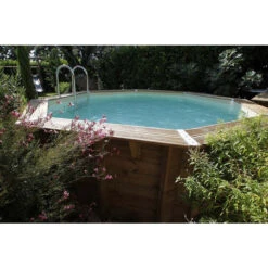 Piscine En Bois Octogonale Ubbink Océa 5,80 X 1,30 M - Liner Beige 11 Piscine En Bois Octogonale Ubbink Océa 5,80 X 1,30 M - Liner Beige -Raviday Piscine 7504510 piscine bois octogonale ubbink ocea 580 beige ambiance 2