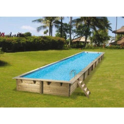Piscine En Bois Rectangulaire Ubbink Linéa 15,50 X 3,50 X 1,55 M - Liner Beige 8 Piscine En Bois Rectangulaire Ubbink Linéa 15,50 X 3,50 X 1,55 M - Liner Beige -Raviday Piscine 7504552 piscine bois rectangulaire ubbink linea 350x1550 bleu 1