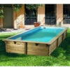 Piscine En Bois Rectangulaire Ubbink Sunwater 5,55 X 3,00 X 1,40 M - Liner Bleu -Raviday Piscine 7504754 piscine bois rectangulaire ubbink sunwater 300 555 bleu