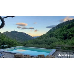 Piscine En Bois Rectangulaire Ubbink Sunwater 5,55 X 3,00 X 1,40 M - Liner Bleu 8 Piscine En Bois Rectangulaire Ubbink Sunwater 5,55 X 3,00 X 1,40 M - Liner Bleu -Raviday Piscine 7504755 piscine ubbink sunwater 300 555 beige ambiance soir 1