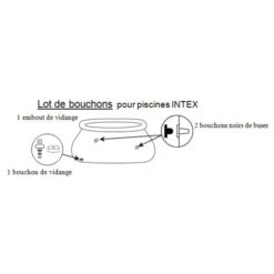 Intex Lot De 2 Bouchons Pour Piscines + Adaptateur De Vidange -Raviday Piscine 77014 notice