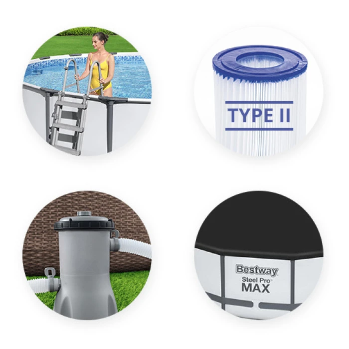 Piscine Tubulaire Ronde Bestway Steel Pro Max 4,57 X 1,22 M 8 Piscine Tubulaire Ronde Bestway Steel Pro Max 4,57 X 1,22 M – Image 6