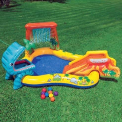 Aire De Jeux Gonflable Intex Jurassic / Dinosaure -Raviday Piscine aire de jeux jurassic intex 2