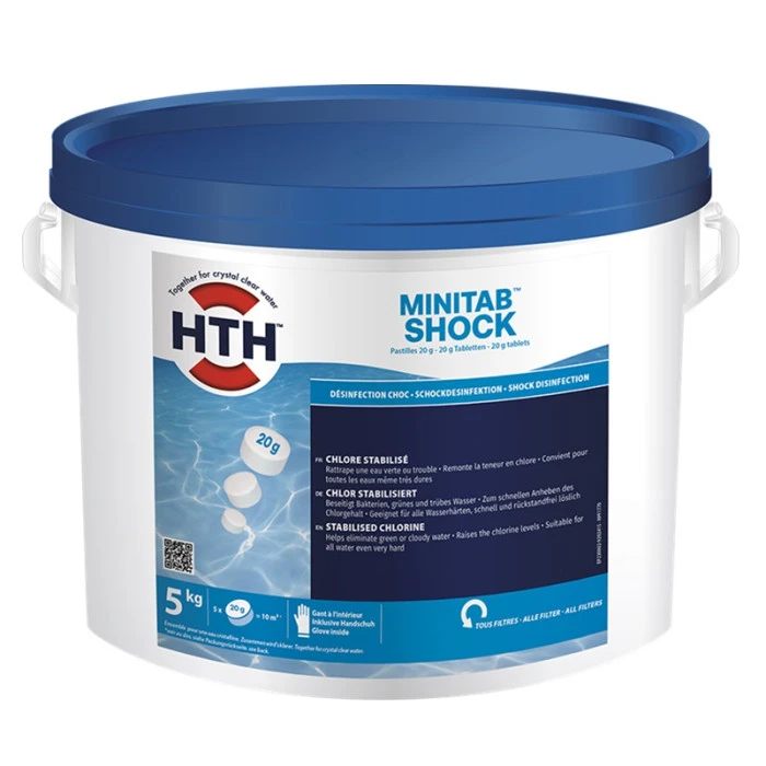 HTH Minitab Shock - Chlore Stabilisé Pastilles 5kg 3 HTH Minitab Shock - Chlore Stabilisé Pastilles 5kg