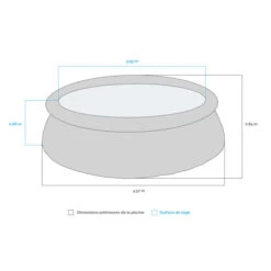 Piscine Autoportée Intex Easy Set 4,57 X 0,84 M + Épurateur -Raviday Piscine dimensions piscine autoportante easy set 4 57 x 0 84 m intex 28158np