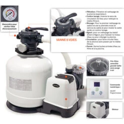 Filtre à Sable INTEX 8 M³/h 11 Filtre à Sable INTEX 8 M³/h -Raviday Piscine filtre sable intex schema 1