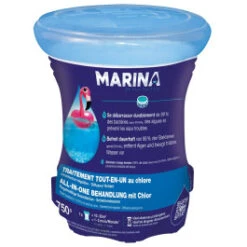 Marina Désinfection Régulière - Diffuseur Flottant Traitement Complet Au Chlore 750g - Pour Piscine 10 à 30 M³