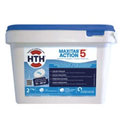 HTH Maxitab Action 5 - Galets De Chlore Stabilisé 2,7kg