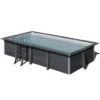 GRE Piscine Rectangulaire Composite Gré Avantgarde - 6,06 X 3,26 X 1,24 M + LED -Raviday Piscine kpcor60d piscine rectangle composite gre 606 326 cm 1
