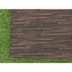 Tapis Effet Bois Pour Spa Et Piscine Bestway 3m² - 12 Dalles -Raviday Piscine lot de 12 dalles de protection de sol en mousse 5080 x 5080 cm effet bois pour piscine et spa bestway 5