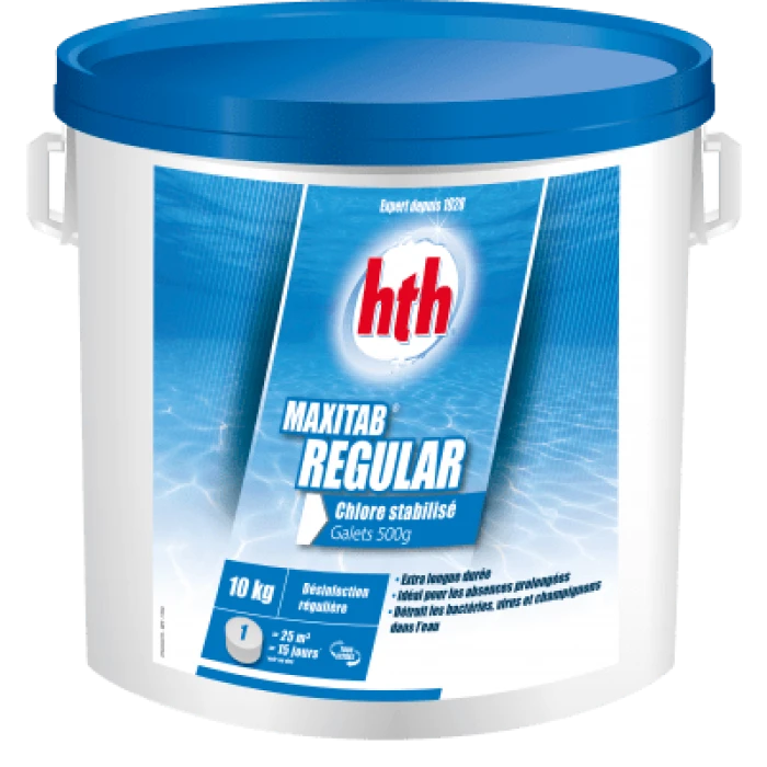 HTH Maxitab Regular 10kg - Galets De Chlore Stabilisé 500gr 4 HTH Maxitab Regular 10kg - Galets De Chlore Stabilisé 500gr – Image 2