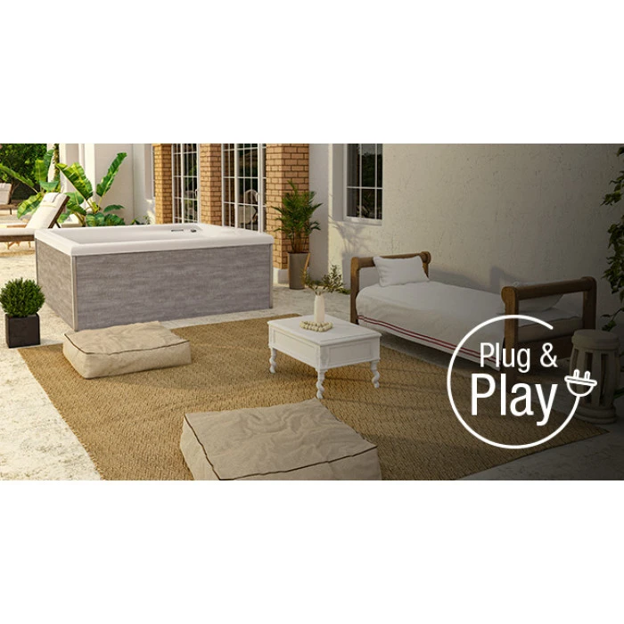 Spa Rigide Acrylique NetSpa Square 5 Places 8 Spa Rigide Acrylique NetSpa Square 5 Places – Image 6