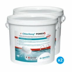 Lot De 2 E.Chlorilong POWER 5 Bayrol - Galets De Chlore à Dissolution Lente 5kg
