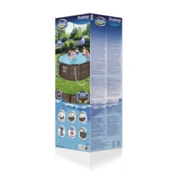 Piscine Tubulaire Ronde Bestway Steel Pro Max 3,66 X 1,00 M -Raviday Piscine piscine bestway imitation bois 366 3
