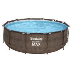 Devant -Raviday Piscine piscine bestway imitation bois 366 9