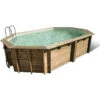 Piscine En Bois Octogonale Ubbink Océa 5,50 X 3,55 X 1,20 M - Liner Beige 2 Piscine En Bois Octogonale Ubbink Océa 5,50 X 3,55 X 1,20 M - Liner Beige -Raviday Piscine piscine bois ocea 550 x 330 studio 1