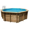 Piscine En Bois Octogonale Ubbink Océa 5,80 X 1,30 M - Liner Bleu -Raviday Piscine piscine bois ocea 580 x h130m 1