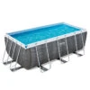Piscine Tubulaire Rectangulaire Bestway Power Steel 4,12 X 2,01 X 1,22 Aspect Résine