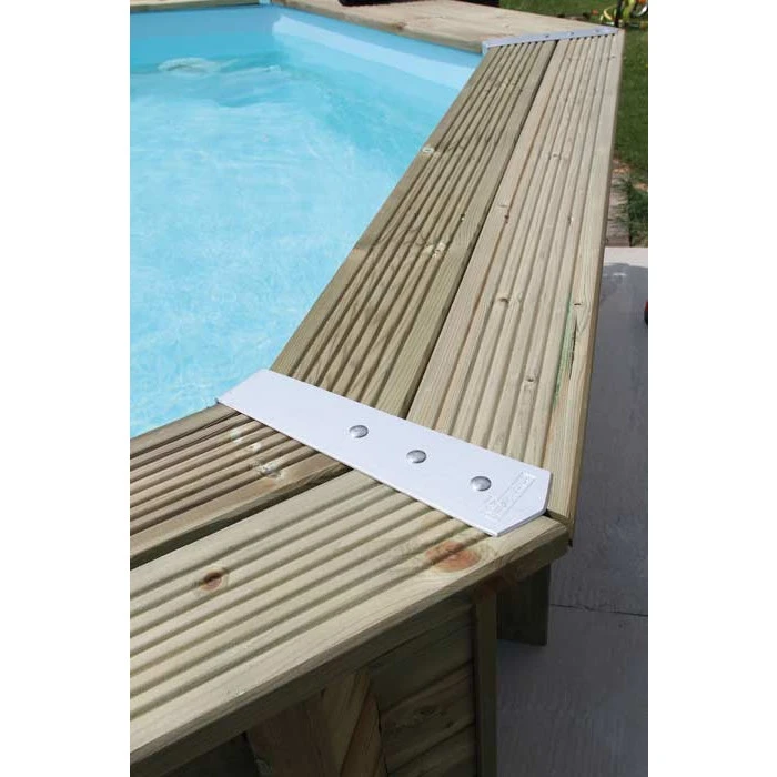 Kit De 8 Pièces Finition Margelles 135° Ubbink Alu Piscine Bois Octogonale 6 Kit De 8 Pièces Finition Margelles 135° Ubbink Alu Piscine Bois Octogonale – Image 4