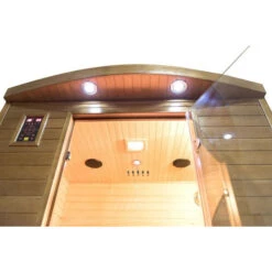 Sauna Infrarouge France Sauna SPECTRA - 2 Places -Raviday Piscine sn spectra03r sauna infrarouge france sauna spectra 2places plafond